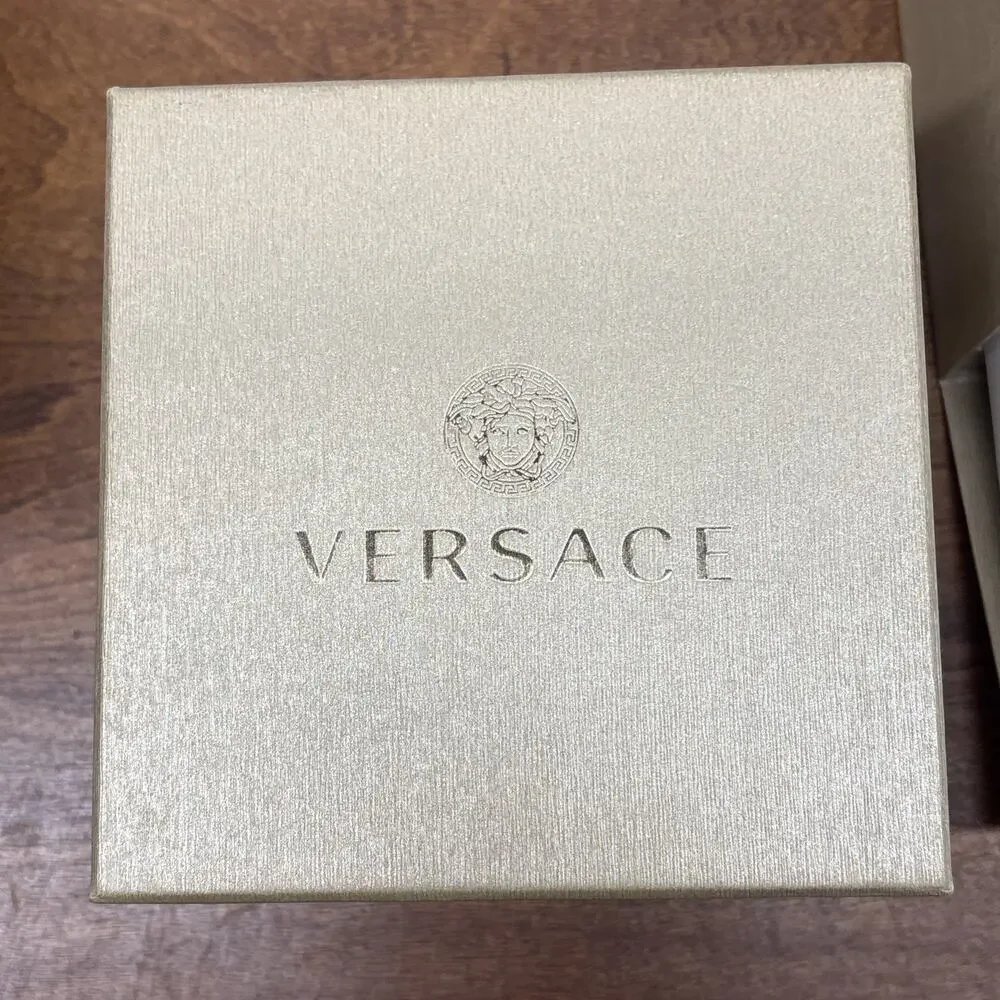 Versace Women's VFF050013 Dafne Rose Gold Ion Plated Steel Yellow Leather Watch